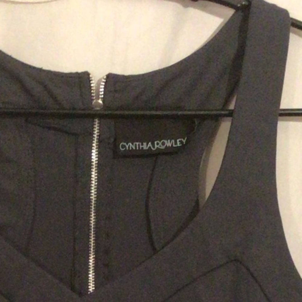 CYNTHIA ROWLEY GRAY DRESS - Picture 2 of 10